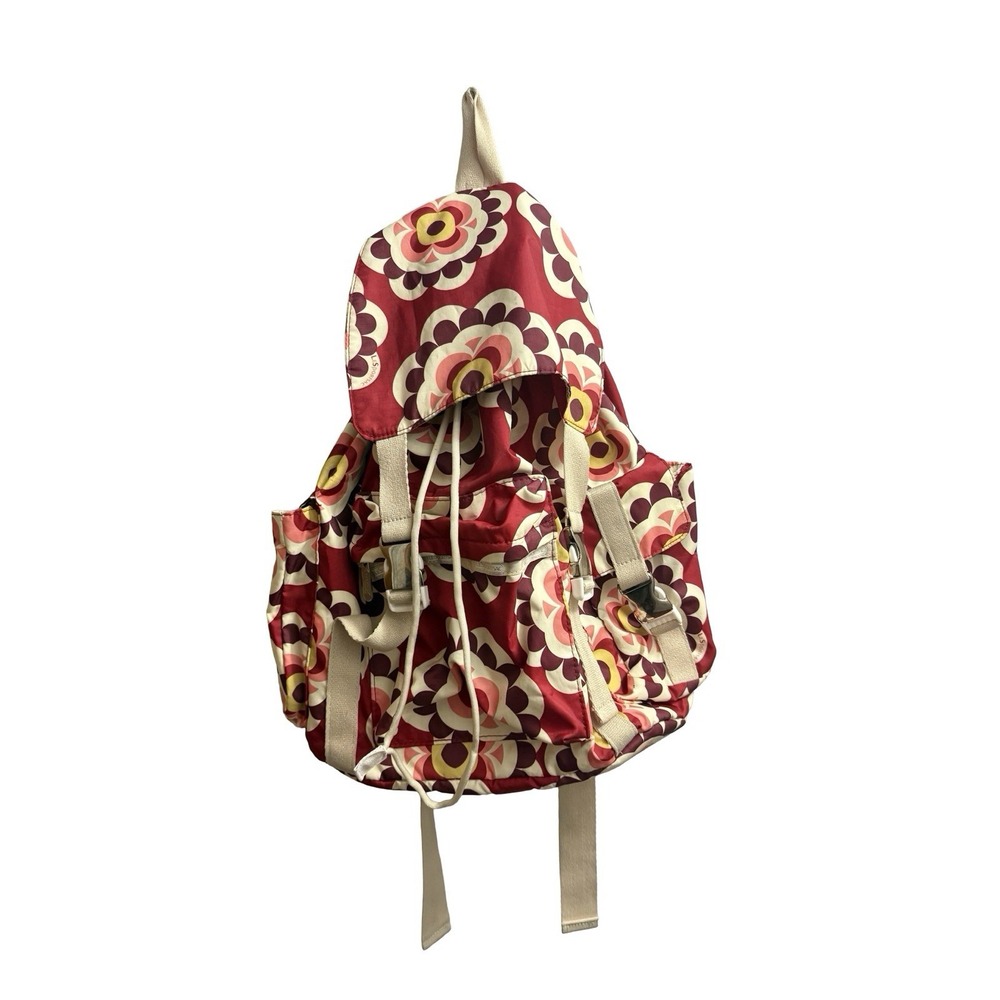 Lesportsac voyager? bold flower pattern backpack red